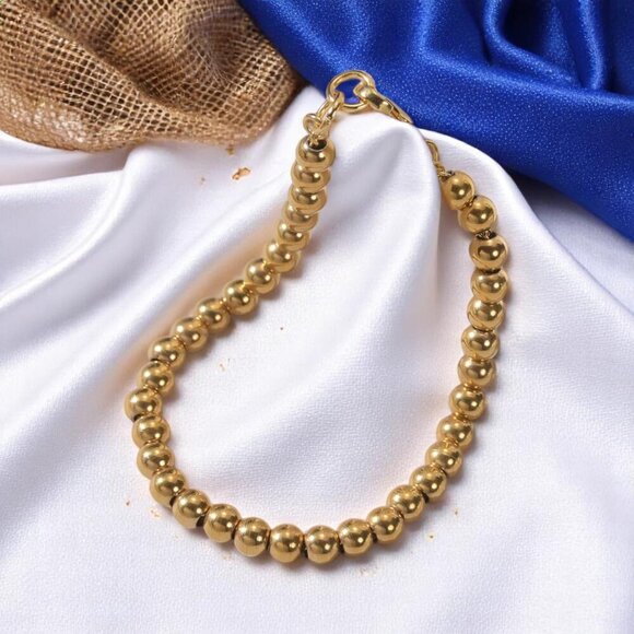 🆕️Stunning 18K Gold Plated Summer Bracelet Set: Jade & Freshwater Pearls 🌟 - Picture 9 of 13